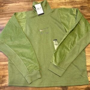 Nike Air Olive Green Turtleneck Sweatshirt Women’s XXL $75 MSRP